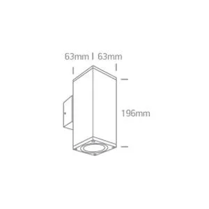 67426C Aplique de pared GU10 H135 - Imagen 3