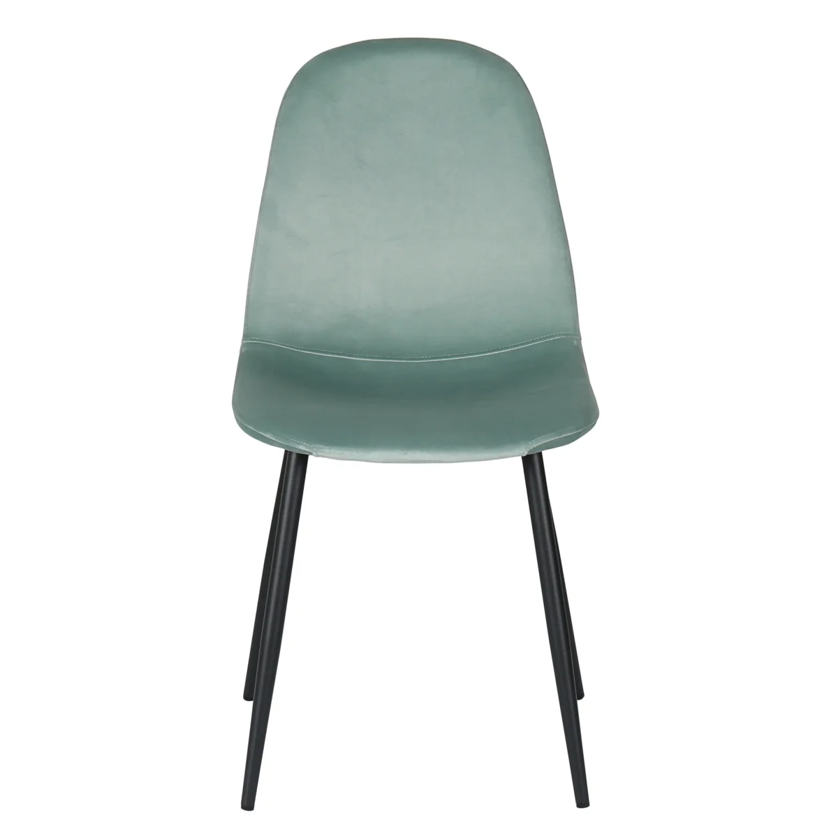 Silla de comedor acero negro terciopelo mostaza Minna - Imagen 7