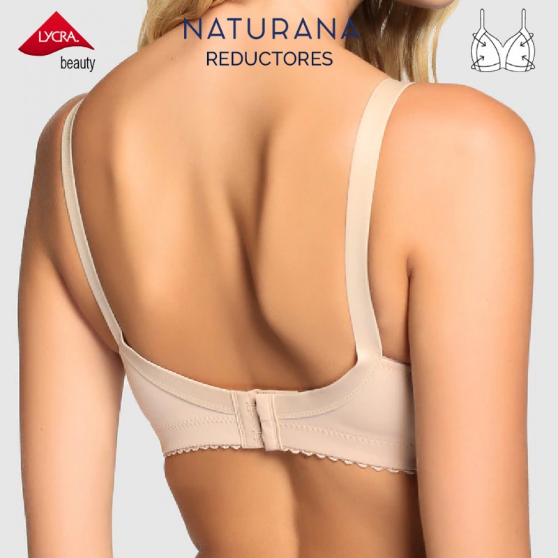 Sujetador de mujer reductor sin aros marca Naturana - Imagen 3