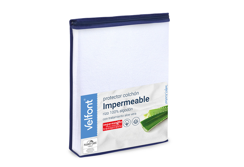 Waterproof Terry Mattress Protector with Aloe Vera - Imagen 5